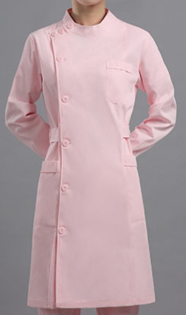 N101粉紅淨色企領護士美容診所制服